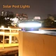 solar fence post cap light
